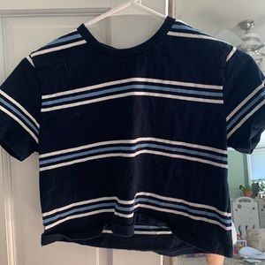 Cropped striped Brandy Melville top